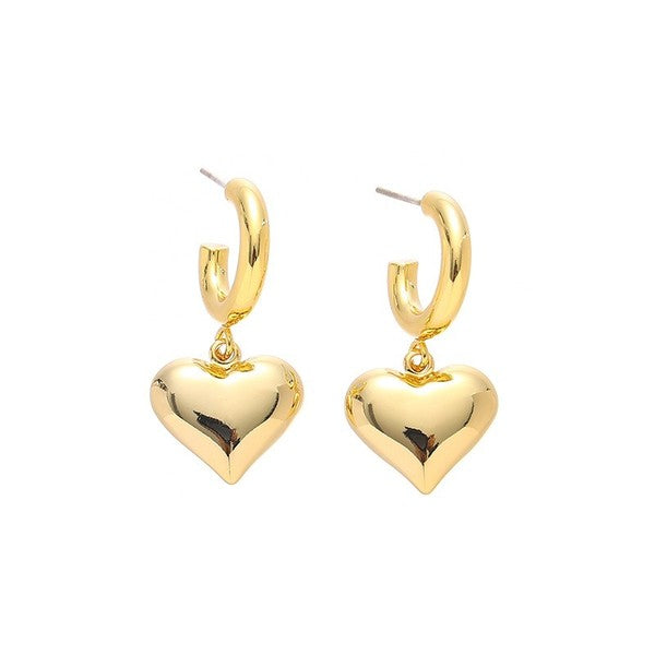 Heart Drop Earring - 1985 the VAULT Boutique