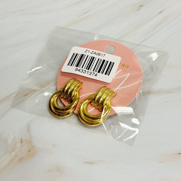 Golden Knocker Earrings - 1985 the VAULT Boutique