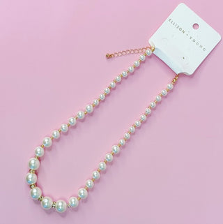 Graduated Glam Pearl Necklace - 1985 the VAULT Boutique