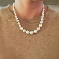 Graduated Glam Pearl Necklace - 1985 the VAULT Boutique