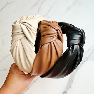 Leather Better Knotted Headband - 1985 the VAULT Boutique