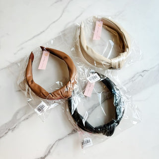 Leather Better Knotted Headband - 1985 the VAULT Boutique