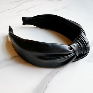 Leather Better Knotted Headband - 1985 the VAULT Boutique