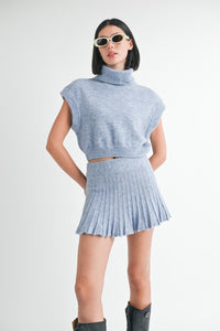 PLEATED MINI FRINGE SKIRT - 1985 the VAULT Boutique