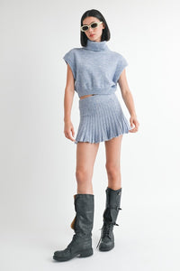 PLEATED MINI FRINGE SKIRT - 1985 the VAULT Boutique