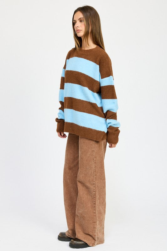 OVERSIZED STRIPED SWEATER - 1985 the VAULT Boutique