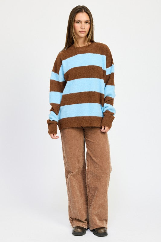 OVERSIZED STRIPED SWEATER - 1985 the VAULT Boutique