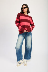 OVERSIZED STRIPED SWEATER - 1985 the VAULT Boutique