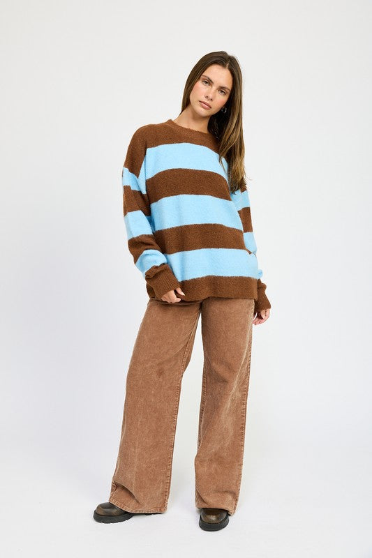 OVERSIZED STRIPED SWEATER - 1985 the VAULT Boutique