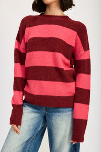 OVERSIZED STRIPED SWEATER - 1985 the VAULT Boutique