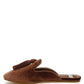 Cardinal Tassel Detail Velvet Mules - 1985 the VAULT Boutique