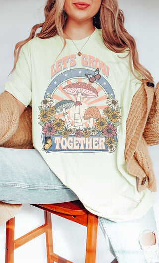 Retro Lets Grow Together Oversized Graphic Tee - 1985 the VAULT Boutique