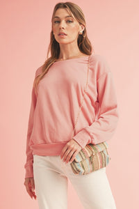 Chestnut Bowknot Dewback Round Neck Sweatshirt - 1985 the VAULT Boutique