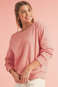 Chestnut Bowknot Dewback Round Neck Sweatshirt - 1985 the VAULT Boutique