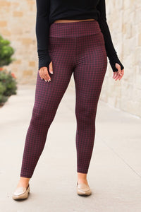 The Wren Plaid Leggings - 1985 the VAULT Boutique