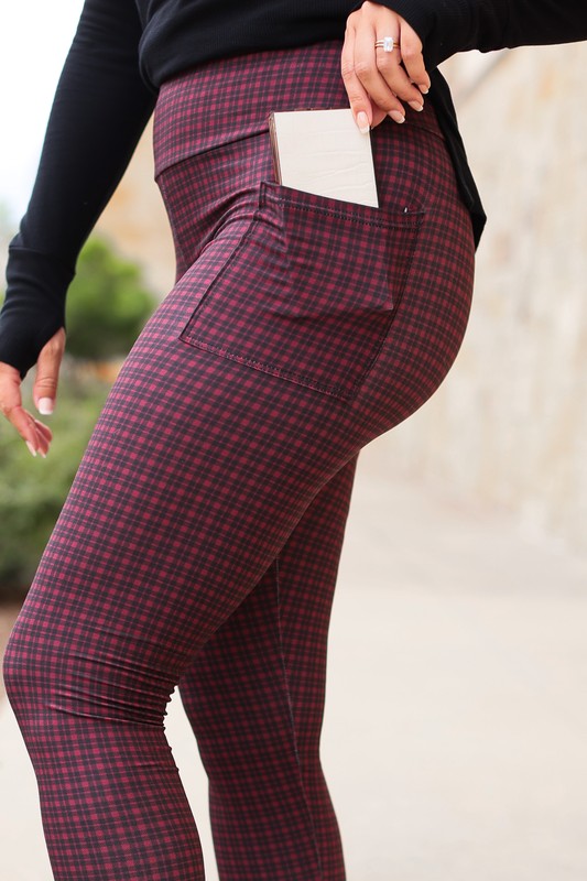 The Wren Plaid Leggings - 1985 the VAULT Boutique