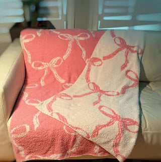 Bow Scalloped Coziest Blanket - 1985 the VAULT Boutique