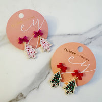 Merry And Bright Bow Tree Earrings - 1985 the VAULT Boutique