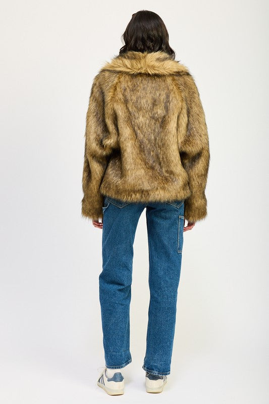 FURRY CARDIGAN COAT - 1985 the VAULT Boutique