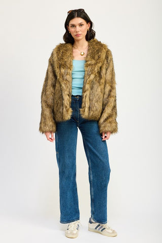 FURRY CARDIGAN COAT - 1985 the VAULT Boutique