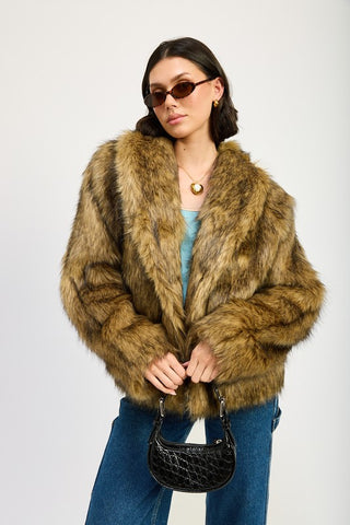 FURRY CARDIGAN COAT - 1985 the VAULT Boutique