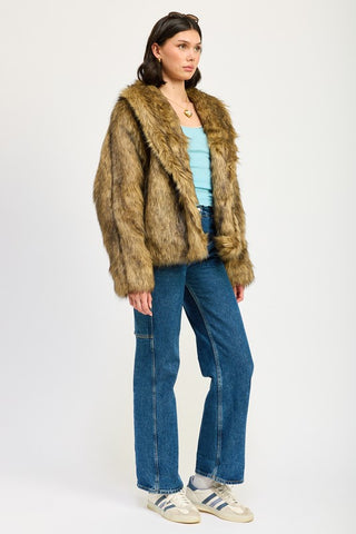 FURRY CARDIGAN COAT - 1985 the VAULT Boutique