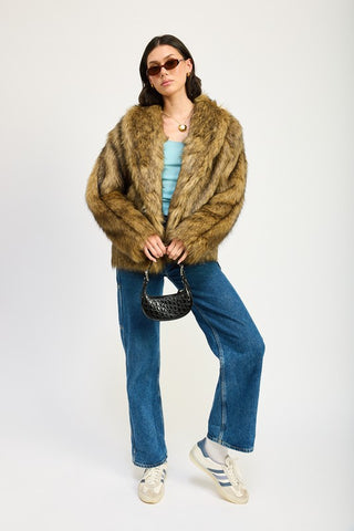 FURRY CARDIGAN COAT - 1985 the VAULT Boutique