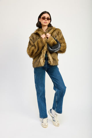 FURRY CARDIGAN COAT - 1985 the VAULT Boutique