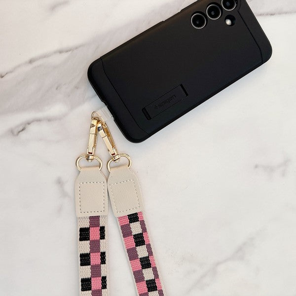 Checkered Crossbody Phone Lanyard - 1985 the VAULT Boutique