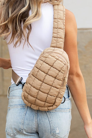 Skyler Quilted Puffer Sling - 1985 the VAULT Boutique