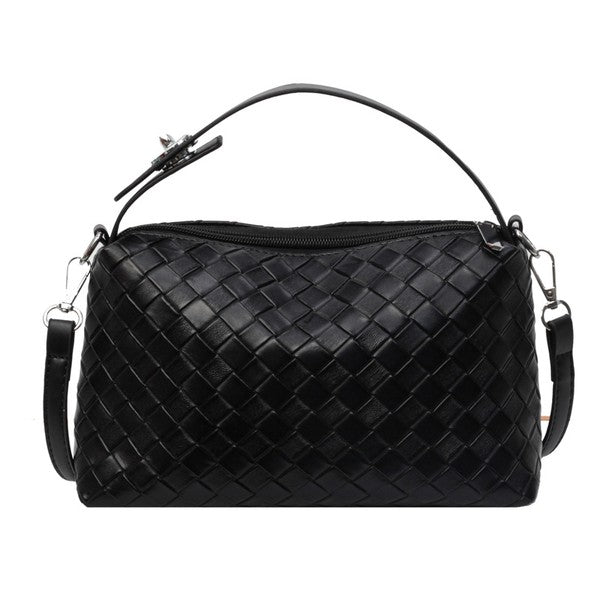 Mia Convertible Woven Crossbody Handbag - 1985 the VAULT Boutique