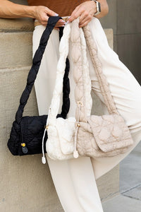 Brinley Quilted Puffer Foldover Crossbody - 1985 the VAULT Boutique