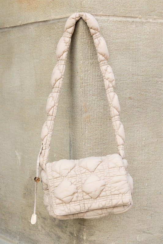 Brinley Quilted Puffer Foldover Crossbody - 1985 the VAULT Boutique