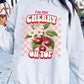 I'm the Cherry on Top Graphic Fleece Sweatshirts - 1985 the VAULT Boutique