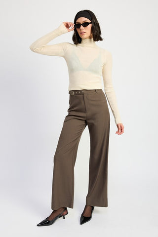 TROUSER PANTS WTIH ADJUSTABLE WAIST BAND BUCKLE - 1985 the VAULT Boutique