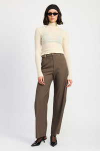 TROUSER PANTS WTIH ADJUSTABLE WAIST BAND BUCKLE - 1985 the VAULT Boutique