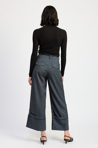 FOLD OVER PLEATED PANTS - 1985 the VAULT Boutique