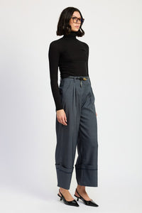 FOLD OVER PLEATED PANTS - 1985 the VAULT Boutique