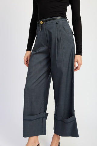 FOLD OVER PLEATED PANTS - 1985 the VAULT Boutique