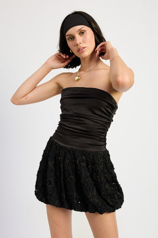 RUCHED BUBBLE MINI TUBE DRESS - 1985 the VAULT Boutique