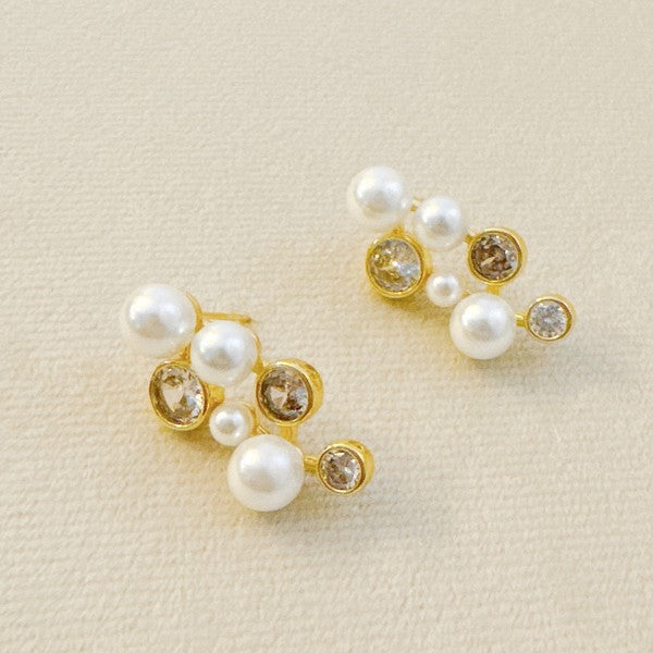 Jeweled Grapes Pearl Earrings - 1985 the VAULT Boutique