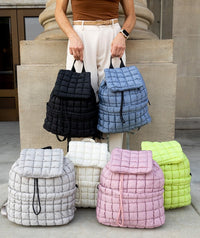 Stevie Quilted Puffer Backpack - 1985 the VAULT Boutique