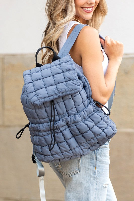 Stevie Quilted Puffer Backpack - 1985 the VAULT Boutique