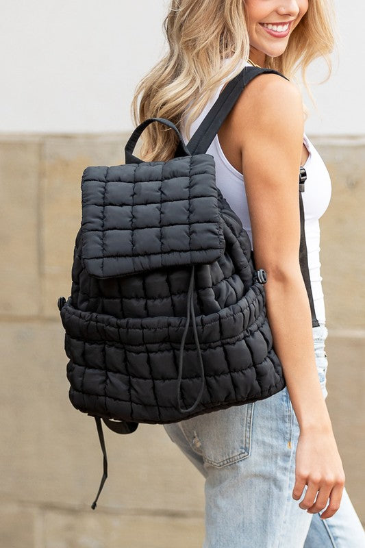 Stevie Quilted Puffer Backpack - 1985 the VAULT Boutique