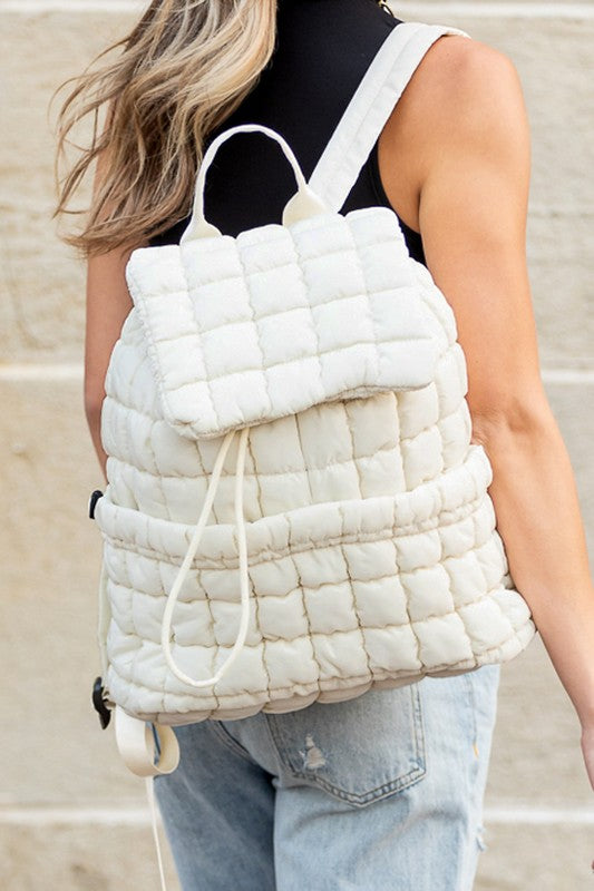 Stevie Quilted Puffer Backpack - 1985 the VAULT Boutique