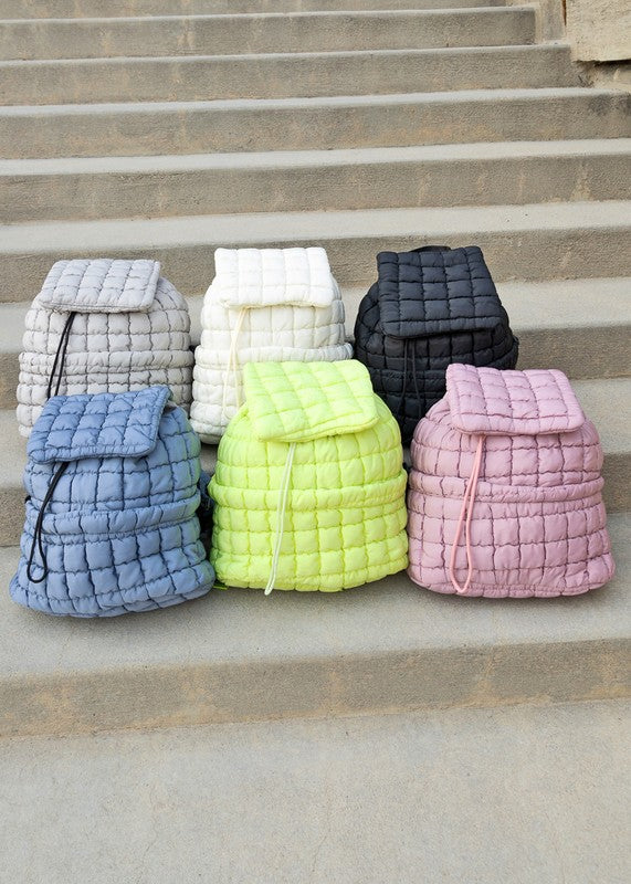 Stevie Quilted Puffer Backpack - 1985 the VAULT Boutique