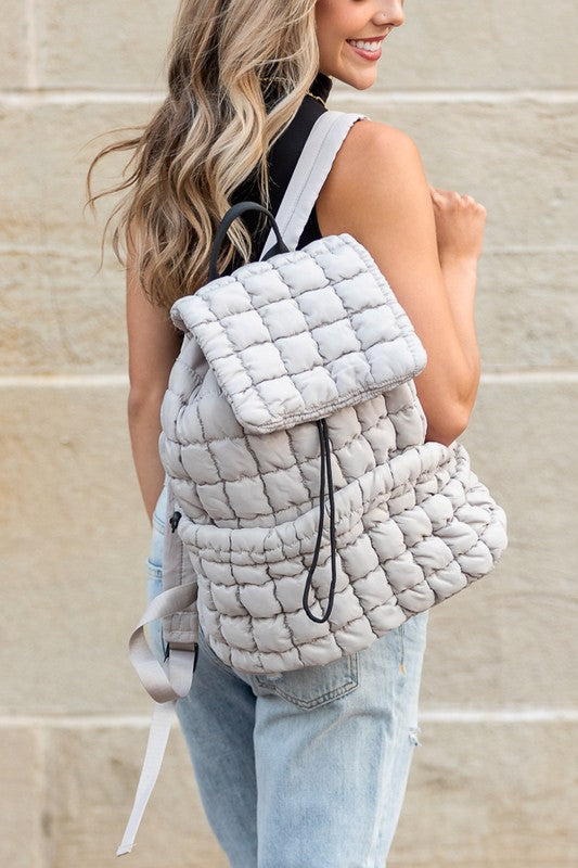 Stevie Quilted Puffer Backpack - 1985 the VAULT Boutique