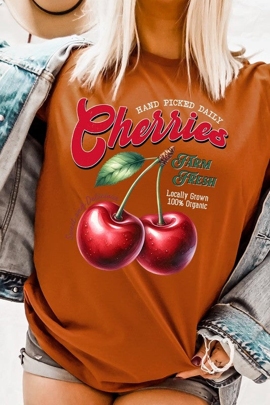 Farm Fresh Cherries Graphic Tee - 1985 the VAULT Boutique