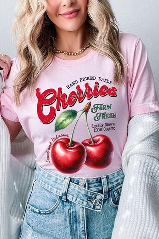 Farm Fresh Cherries Graphic Tee - 1985 the VAULT Boutique