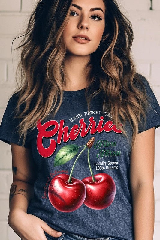 Farm Fresh Cherries Graphic Tee - 1985 the VAULT Boutique